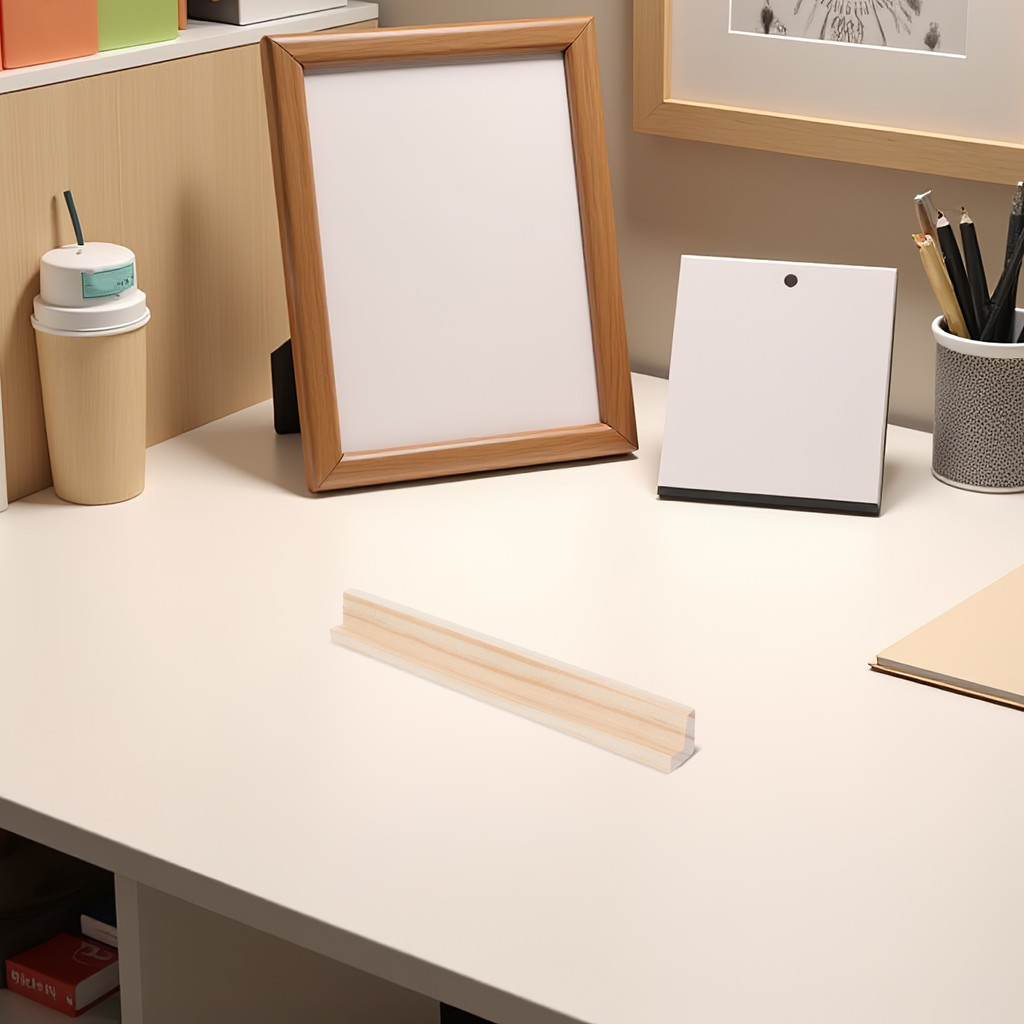 

4 Pcs 19cm Wooden Letter Ornaments Domino Holders Toy Cards Base Display Stand Lightweight Practical Multi Function