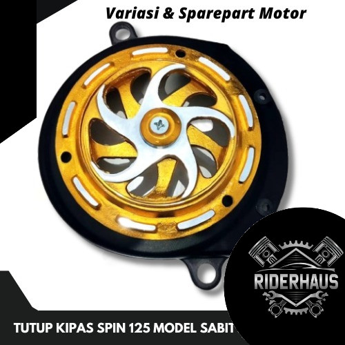 Tutup Kipas Spin 125 Cover Kipas Skywave Skydrive Hayate Set Spinner Motif Sabit Orange