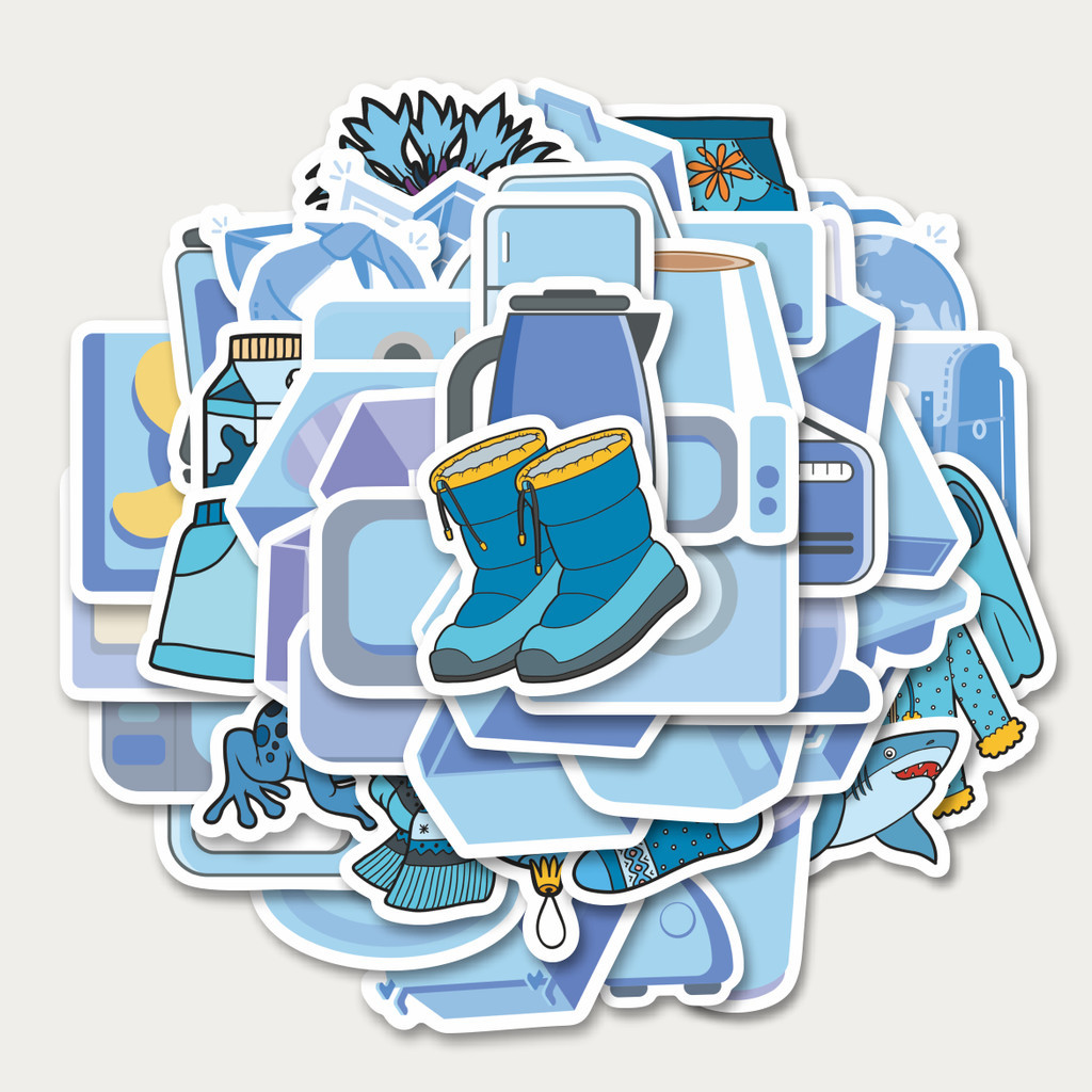 

Sticker Pack Stiker Object Warna Biru | Sticker TUMBLR | Stiker LAPTOP KOPER HELM
