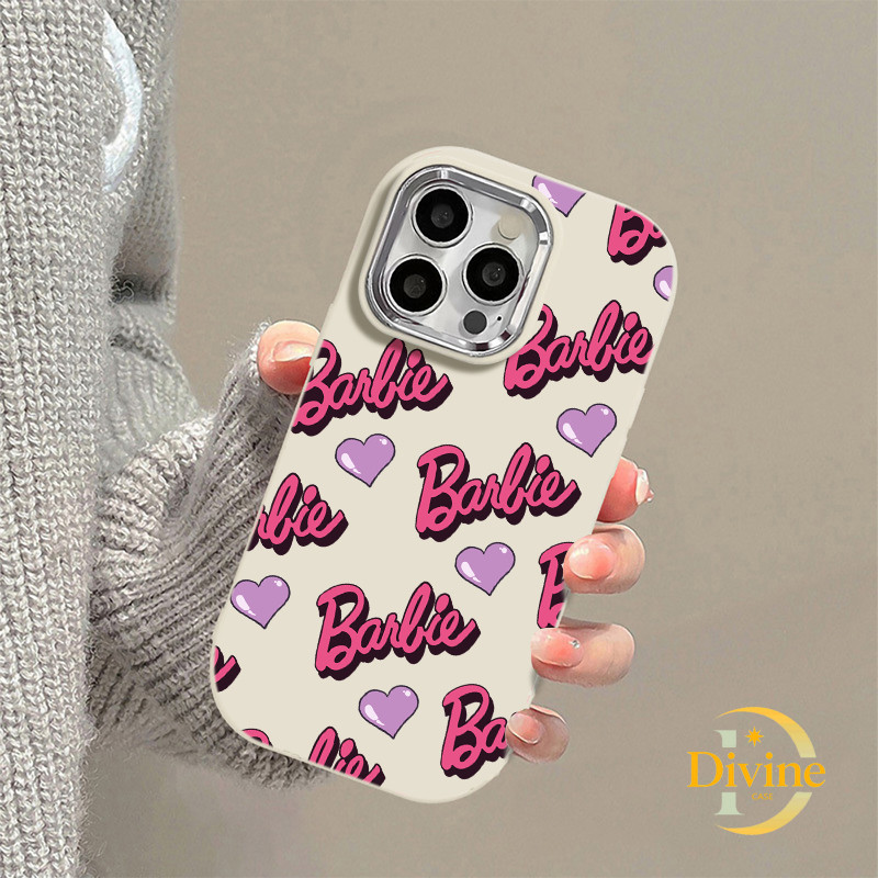 Casing IPhone Love Purple English Soft Case Lucu Chubby Case Fashion Cocok untuk iPhone 11 12 13 14 