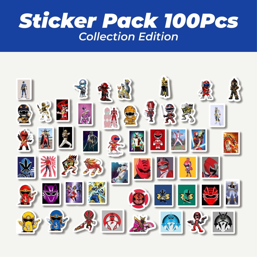 

Hot Stiker Power Ranger 2 Lucu Anti Air Stikers Berperekat Waterproof Sticker Decal Buat Motor Helm Buku Journal Koper Casing HP Laptop Botol Minum
