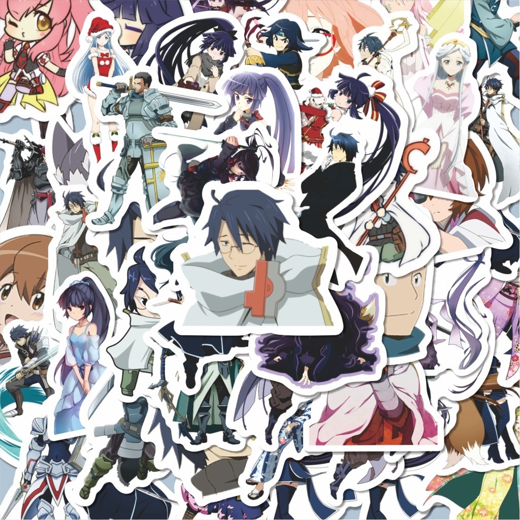 

100PCS Lucu Log Horizon Stiker Aesthetic Stiker Anti Air Stikers Berperekat Waterproof sticker decal buat Motor Helm Buku Journal Koper Casing HP Laptop Botol Minum Hadiah anak