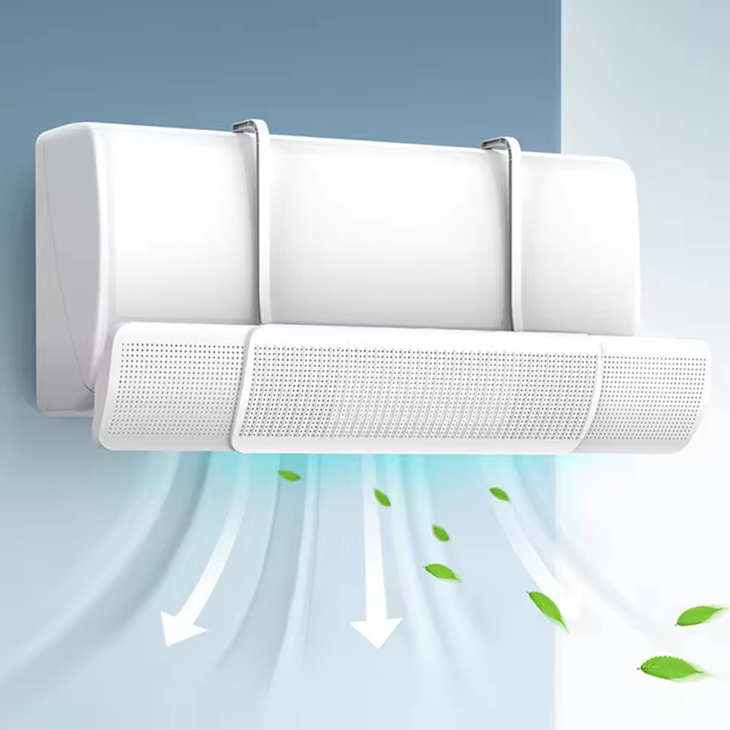 OMO Cover Penahan Hembusan Angin Indoor AC Penghalang Hembusan AC Kamar Rumah Kantor Talang AC Refle
