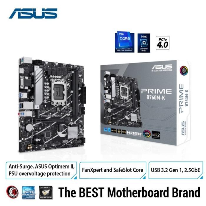 Motherboard ASUS PRIME B760M-K DDR5 Intel LGA 1700 Micro-ATX