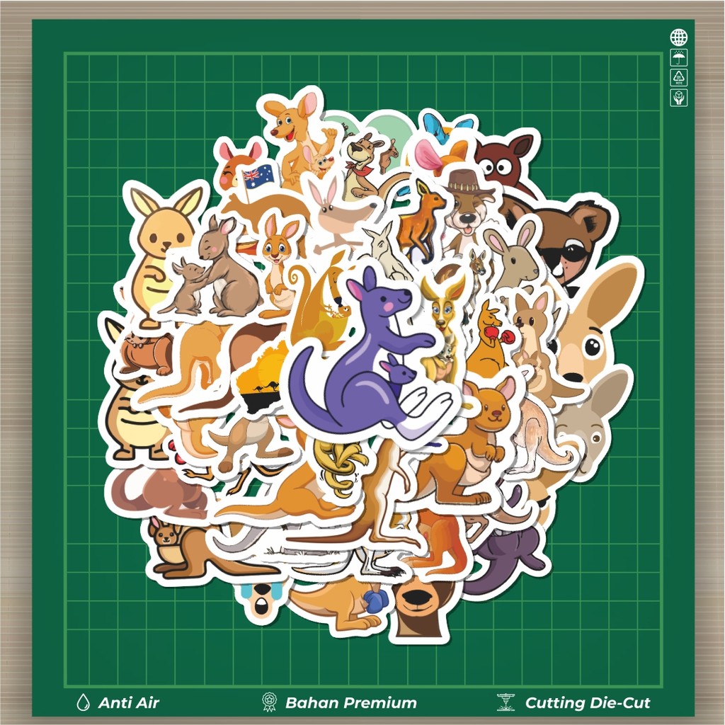 

HOT 50 PCS STIKER Sticker Hewan Kanguru Stiker Fashion Cars Decal Dingin Kartu Album Custom Vinyl Anti Air- Sticker Aesthetic Buku Journal Koper Casing HP Tablet Laptop Helm Motor Botol Minum