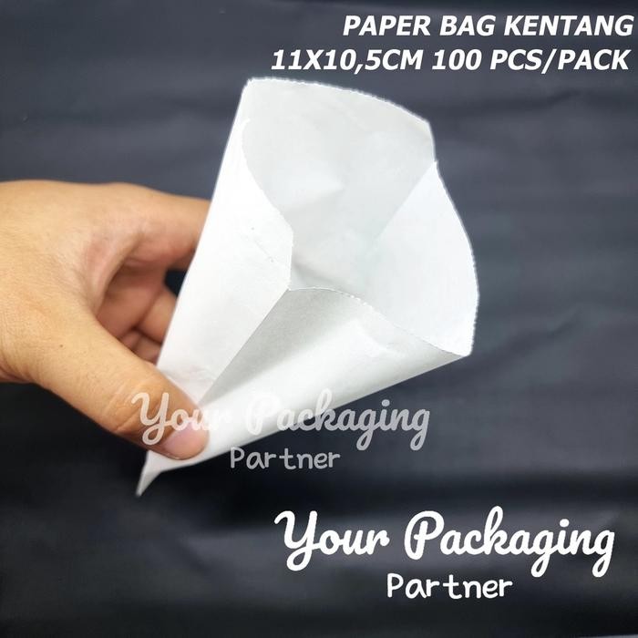 

Promo (Isi 100) Paper Bag Kecil Kentang Grade Kantong Kertas 11cmx10,5cm Paper Bag PUTIH / Kraft Bag Pembungkus Kentang / Makanan - Putih terlaris