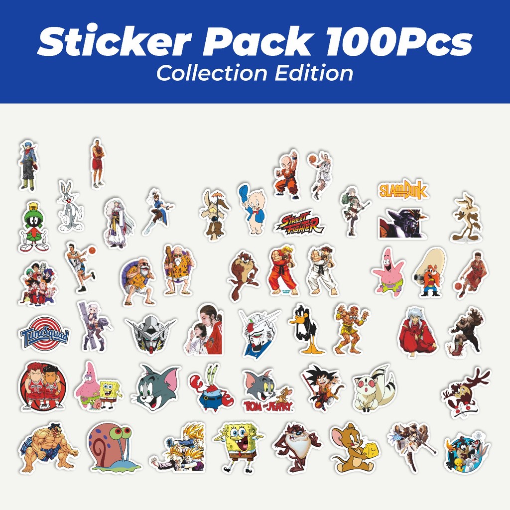 

Hot Stiker Classical Cartoon [Kartun Klasik] Lucu Anti Air Stikers Berperekat Waterproof Sticker Decal Buat Motor Helm Buku Journal Koper Casing HP Laptop Botol Minum