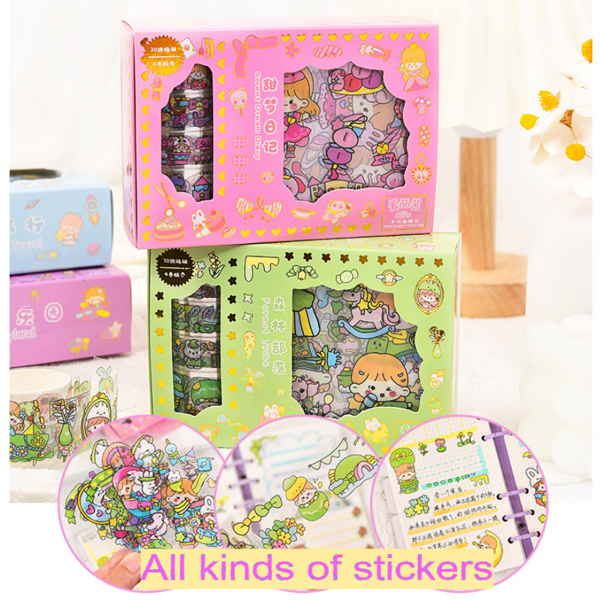 

STIKER ANAK 20PCS + 4ROLL STIKER