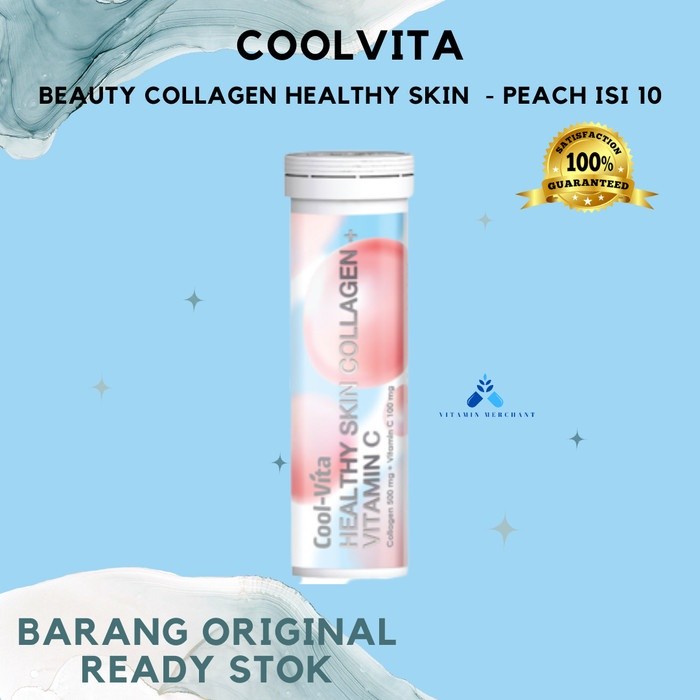 Coolvita Beauty Collagen Healthy Skin Rasa Peach Kolagen Drink - 1Tube - vm2