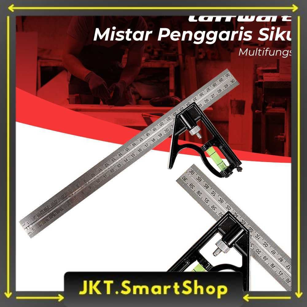 

Taffware Mistar Penggaris Siku Adjustable Angle Ruler Waterpass 305mm