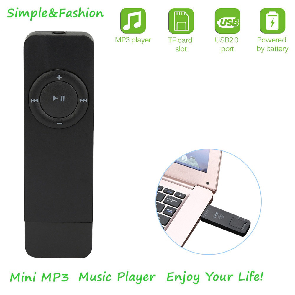 Promo TaffSTUDIO MP3 Player Portable Mini USB 2.0 TF Card 80 mA - IRS9 Original