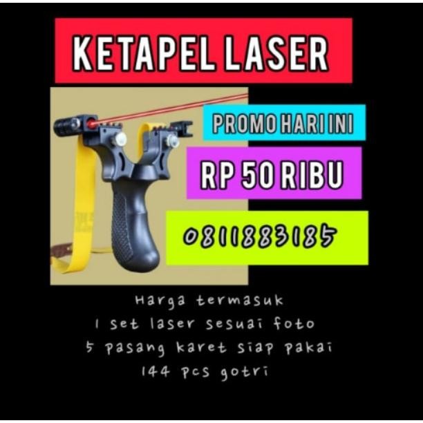 Ketapel Slingshot tactical laser Slingshot ABS - PEMULA HEMAT