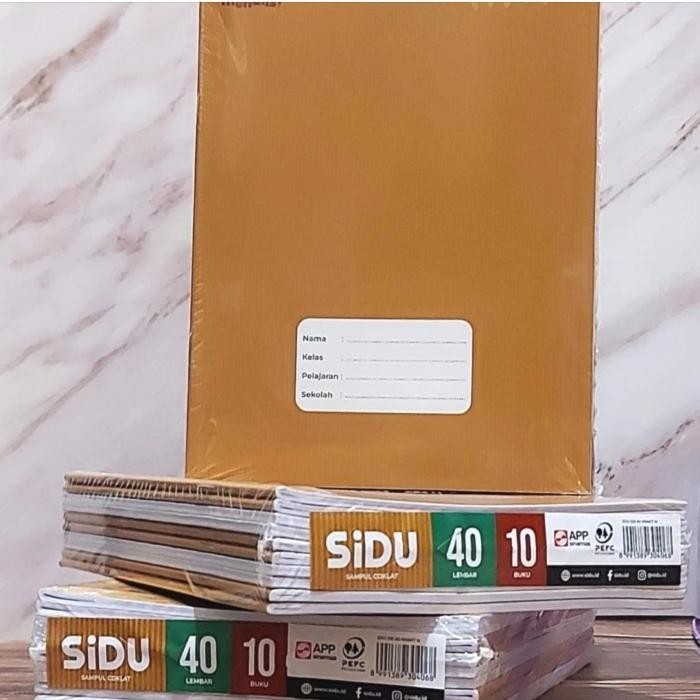

BUKU TULIS SIDU 40L COVER COKLAT SAMPUL ISI 10PCS