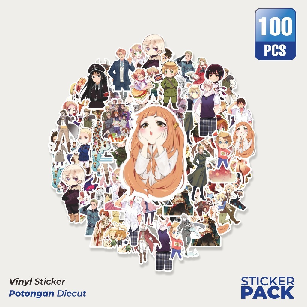 

Stiker Vinyl Stiker Karakter Anime Waterproof Aesthetic- Untuk Laptop, Motor, dan Helm - Paper Stationery Pack