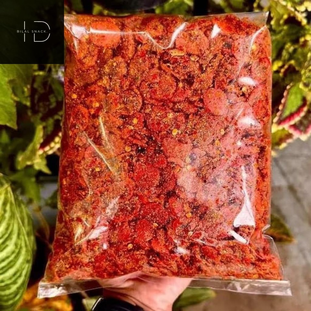 

KRIPIK SOSRENG SOSIS GORENG PEDAS daun jeruk CIKRUH / sosreng viral