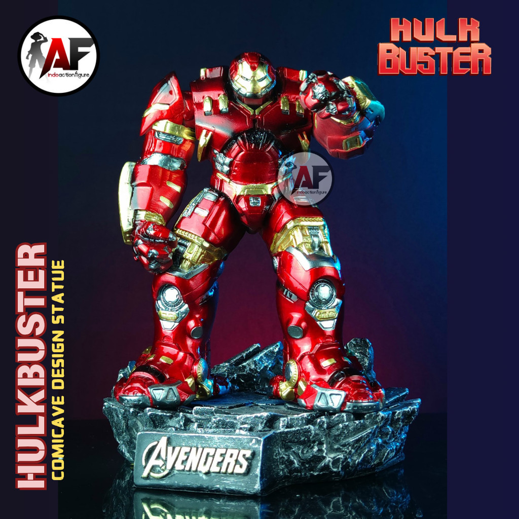 Statue Action Figure Avengers Hulkbuster Comicave 32cm Design Recast