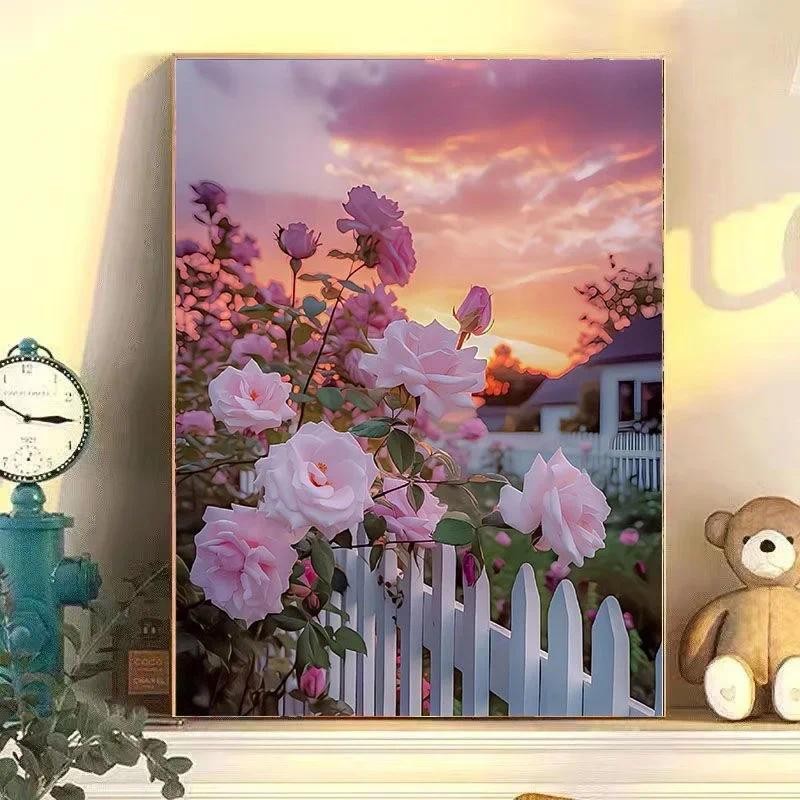 

YL-26146-Autumn Forest Oil Painting on Canvas Nature Scenery Art Handmade