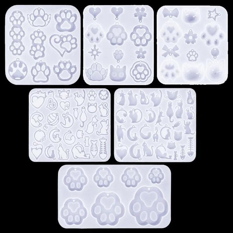 

Cat's Claw Series Earrings Silicone Mold Animal Epoxy Mold Pendant Casting Mold for DIY Jewelry Necklace Earring Ornament Molds