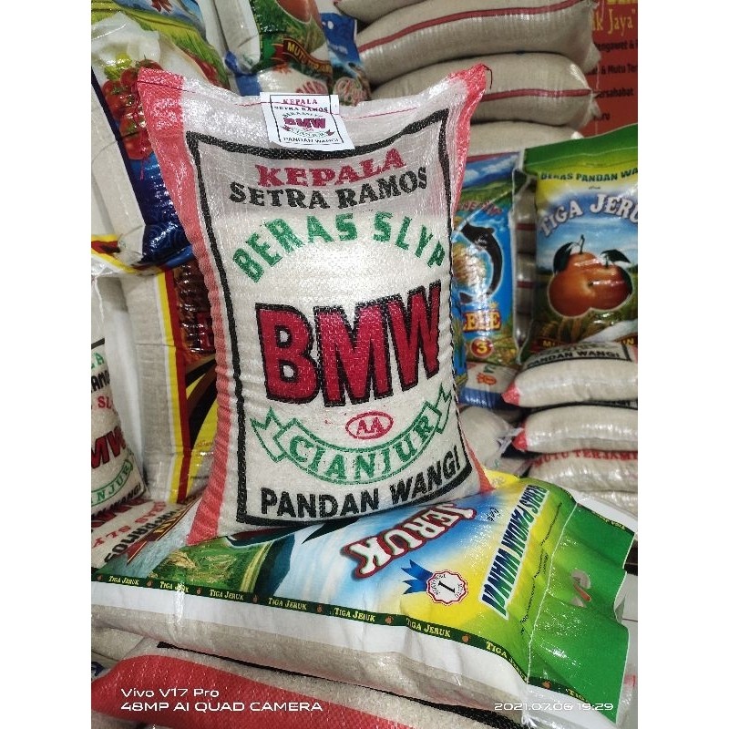 

New BERAS CAP BMW CIANJUR 10KG SETRA RAMOSPremium