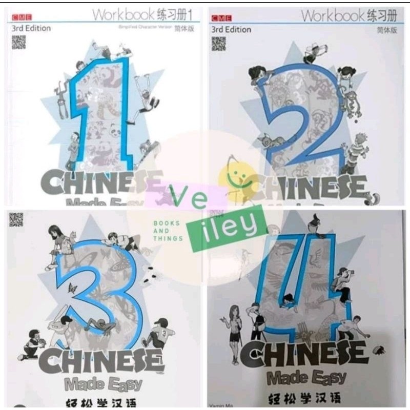 Buku Chinese Made Easy 1 2 3 4 Textbook Workbook 3rd Edition