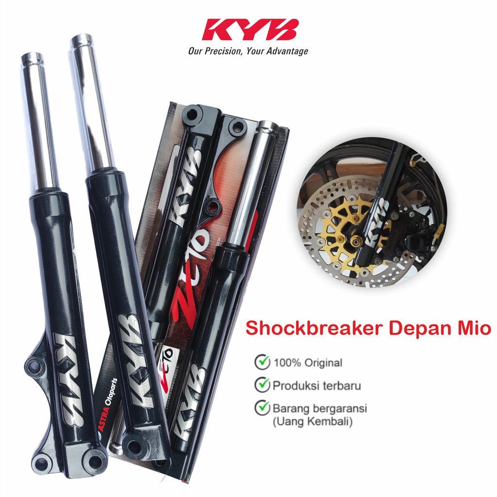 KYB ZETO Shockbreaker Depan Mio Sporty 5TL Tabung Shock Full Set KAYABA Racing