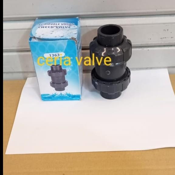 Ball Check valve PVC 1.1/2'' Inchi / Double Union Check valve PVC