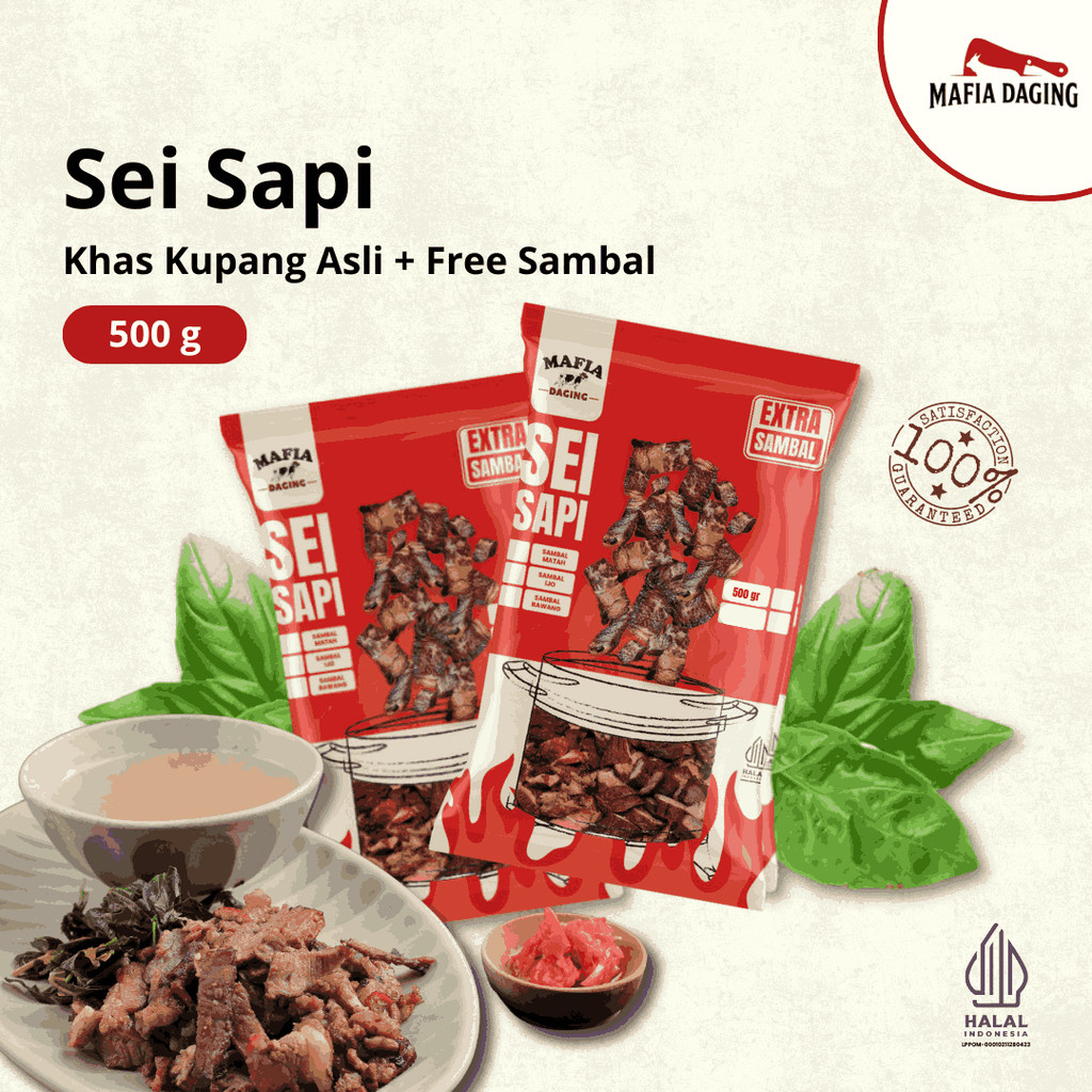 

[Mafia Daging] Sei Sapi / Daging Sapi Asap Frozen Food - 500g