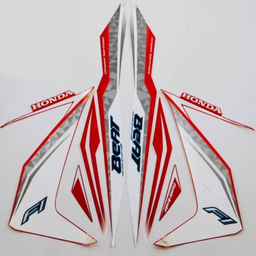 Striping Ori body Honda Beat 2017 iss fi esp cbs 2017 stiker bawaan original honda beat