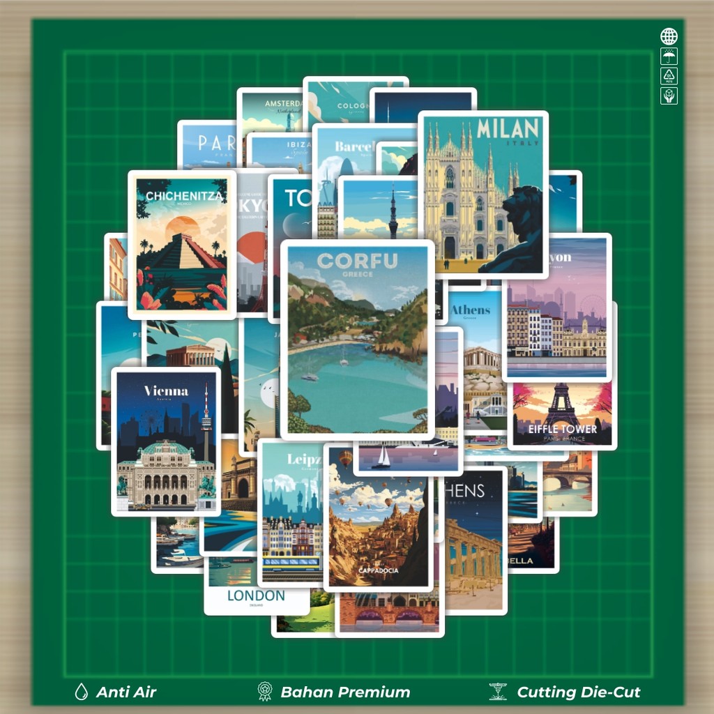 

HOT 50 PCS STIKER Stiker World Famous 2 Stiker Fashion Cars Decal Dingin Kartu Album Custom Vinyl Anti Air- Sticker Aesthetic Buku Journal Koper Casing HP Tablet Laptop Helm Motor Botol Minum