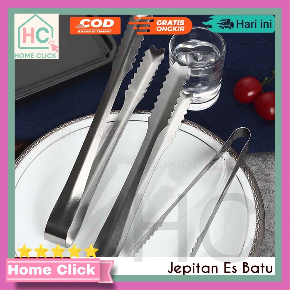 Capit Es Batu Capitan Jepitan Gorengan Kecil Mini Serbaguna Stainless Steel Kue Roti