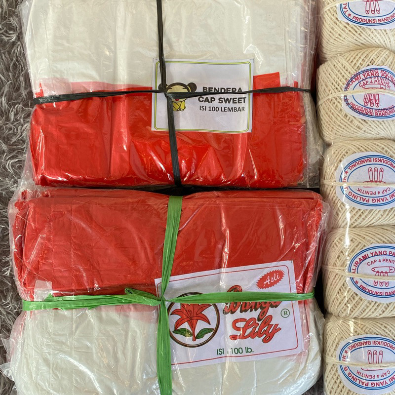 100pcs bendera plastik bendera merah putih bendera indonesia BENDERA PLASTIK