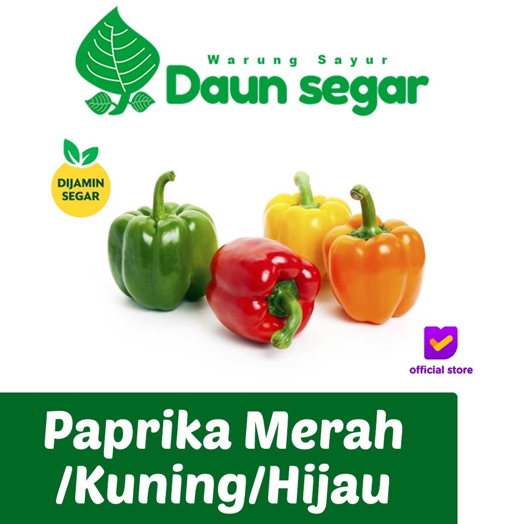 

Paprika Segar Fresh Merah / Kuning / Hijau 1 buah