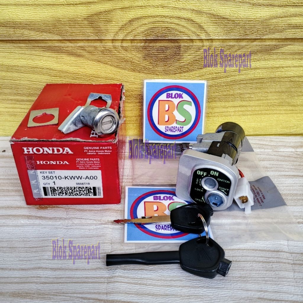 Kunci Kontak Honda Revo Absolut/Blade New 110 Key set (KWW)