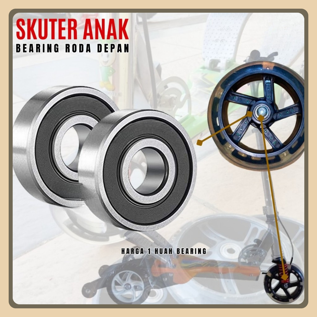 Bearing Roda Depan Skuter Anak Otoped Pedal Injak HP RMB Scooter