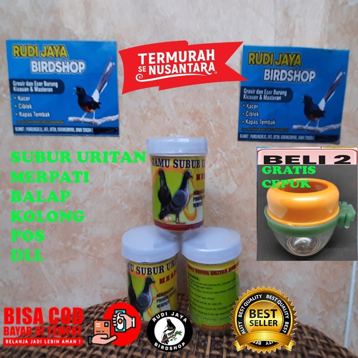 SEDIA JAMU SUBUR URITAN MERPATI AZZAM NIAGA PAWIRO BIRDFARM VITAMIN BREEDING JAMU TERNAK BURUNG DARA