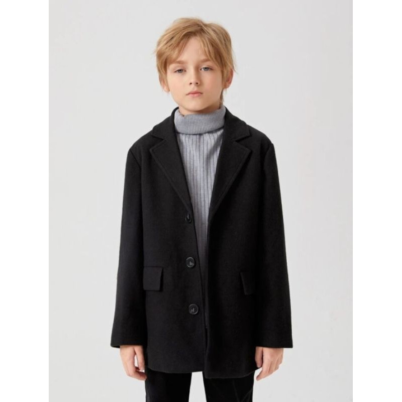 Blazer Korea Anak Laki Laki / Jaket Tebal Anak Laki Laki / Long Coat Musim Dingin