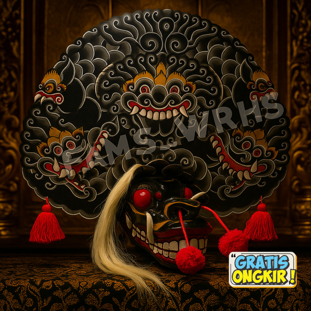 COD  Barongan Telon VIP Ukuran 22 Full Kayu Barongan Caplokan Kayu