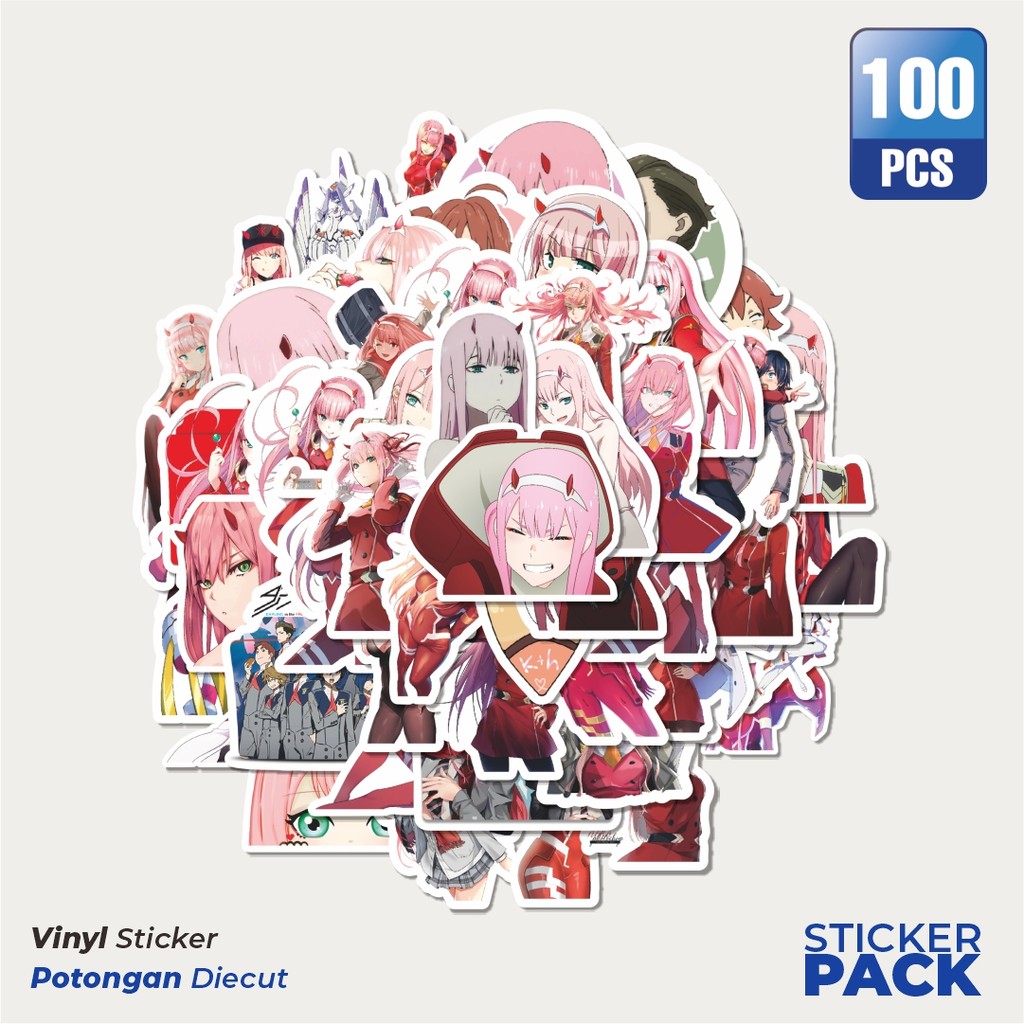 

Stiker Vinyl Stiker Anime Darling in the Franxx Waterproof Aesthetic- Untuk Laptop, Motor, dan Helm - Paper Stationery Pack