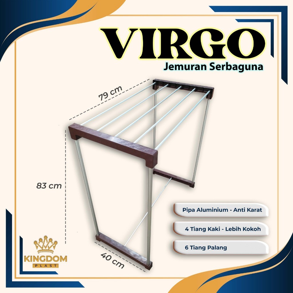 JEMURAN PAKAIAN / JEMURAN HANDUK / JEMURAN KECIL PLASTIK ALUMINIUM MINIMALIS