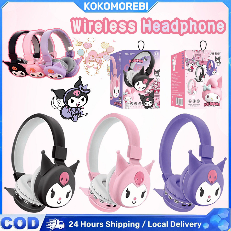 MOREBI WIRELESS TYPE Headphone Character 3D Headset Karakter Headphone Bando Bluetooth / HEADPHONE B