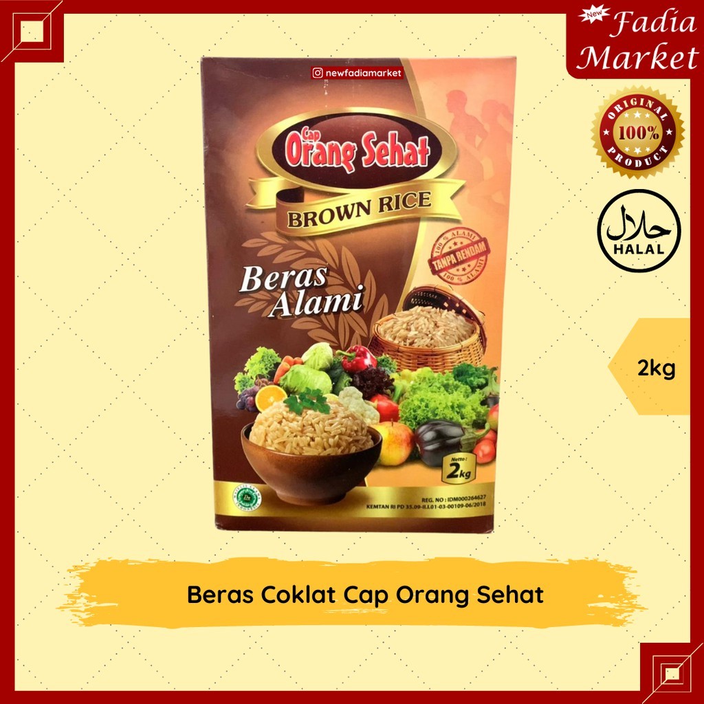 

Beras Coklat Brown Rice Cap Orang Sehat 2kg