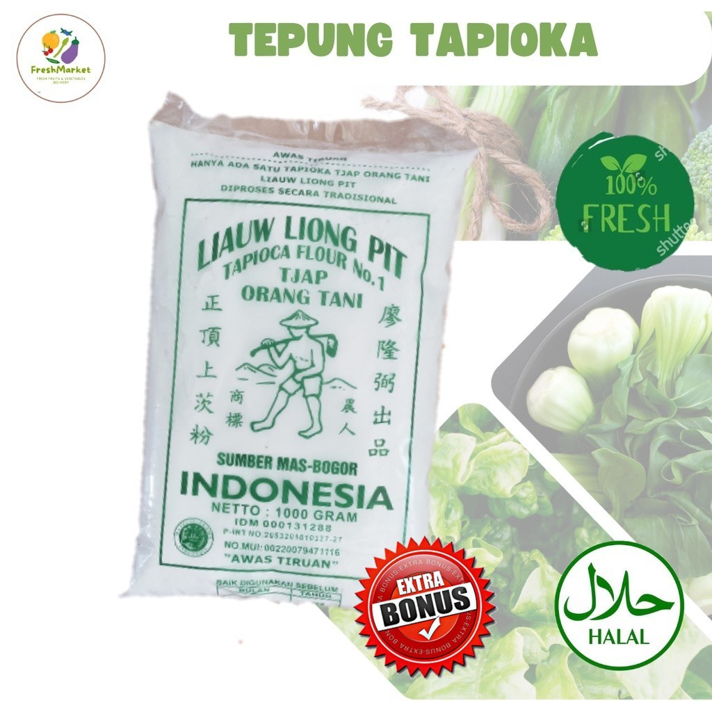 

Tepung Tapioka Sagu Tani Liauw Liong Pit Asli 1 Kg Sayurinstant
