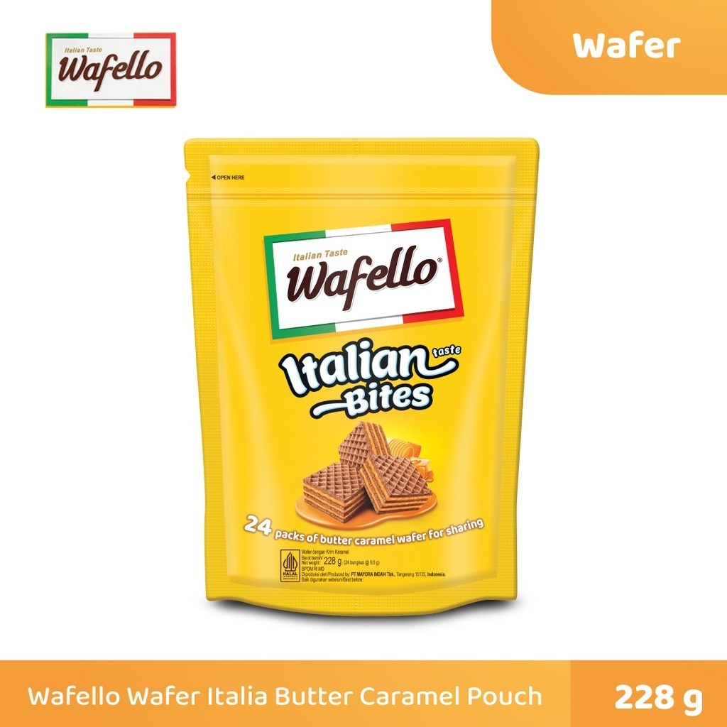 

Wafello Wafer Italia Butter Caramel Pouch Festive