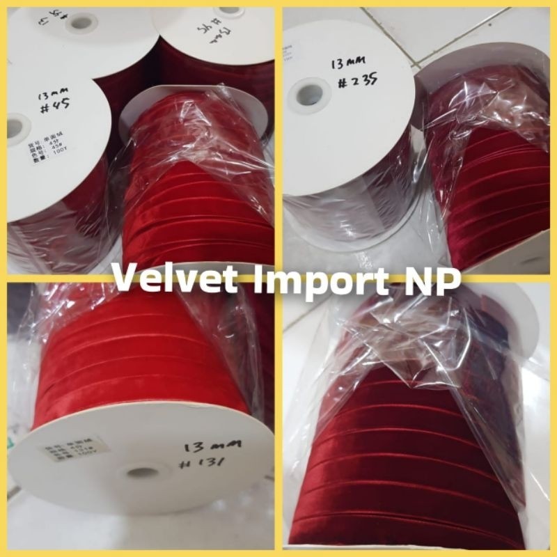 

1 Yard - 1.3 cm NP | Pita Velvet Import