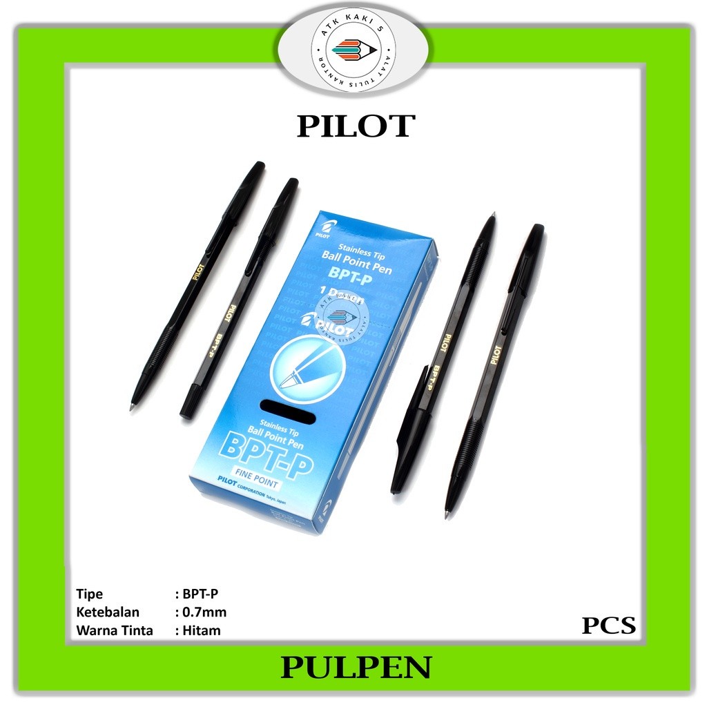 

PILOT - Pen Ballpoint BPT-P Pulpen Pilot BPTP Hitam & Biru - PCS