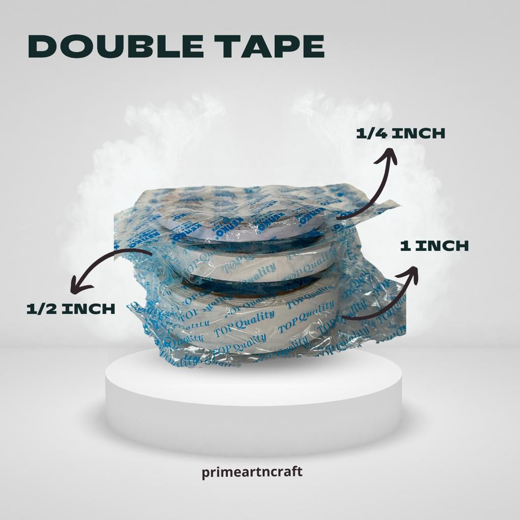

Double tape /isolasi bolak balik 1/4",1/2", 1" , 2