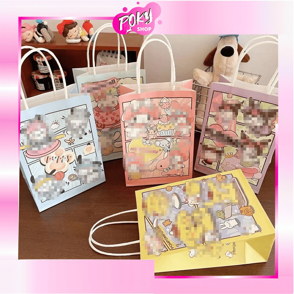 

POKY - 6661 Paper Bag / Kantong Kertas / Tas Souvenir Ulang Tahun / Paper Bag Karakter Lucu / Goodie Bag Kartun / Tas Kado Lucu