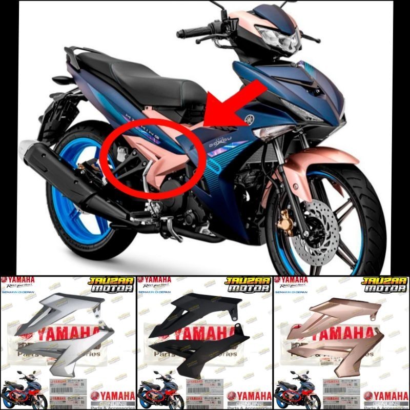 COVER SIDE SAMBUNGAN BAWAH JOK JUPITER MX KING 2PV-F1711-00 2PV-F1721-00 ORIGINAL YAMAHA