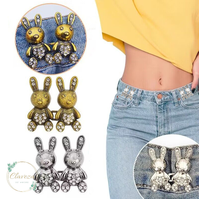 Kancing Pengecil Celana Jeans Kelinci TANPA JAHIT Aesthetic GROSIR