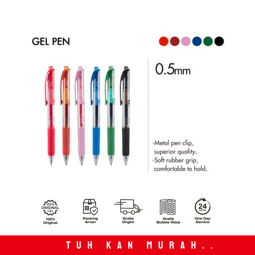 

BANTEX COLOR GEL PEN TYPE BG1113 BERBAGAI WARNA